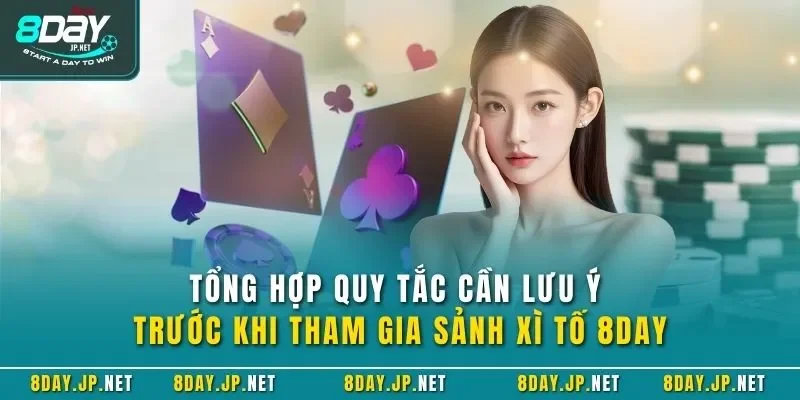 Tổng hợp quy tắc cần lưu ý trước khi tham gia sảnh xì tố 8DAY